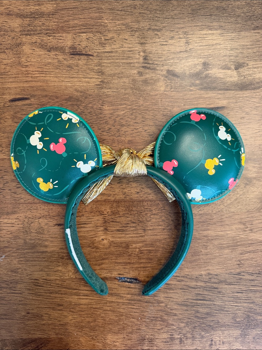 Disney Parks Mickey Icon Holiday Lights Ear Headband - Picture 2 of 2